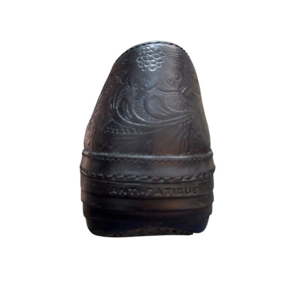 Timberland Pro Renova Clogs Black Embossed Leather Work Nursing 87558 Womens 9 M - Picture 5 of 10